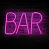 TelForceone NEON LED BAR rožinė Bat + USB FLNE24 Forever Light