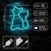 Neoninis LED šviestuvas CAT turkio spalvos NNE24 Neolia