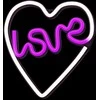 Neoninis LED šviestuvas LOVE HEART violetinis baltas NNE02 Neolia