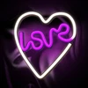 TelForceone Neoninis LED šviestuvas LOVE HEART violetinis baltas NNE02 Neolia
