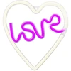 TelForceone Neoninis LED šviestuvas LOVE HEART violetinis baltas NNE02 Neolia