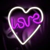 Neoninis LED šviestuvas LOVE HEART violetinis baltas NNE02 Neolia