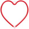 Neoninė LED šviesa HEART raudona šikšnosparnis + USB FLNE07 Forever Light