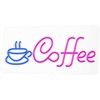 Pakabinamas šviestuvas TelForceone Neon PLEXI LED COFFEE rožinė mėlyna NNE11 Neolia