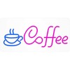Pakabinamas šviestuvas TelForceone Neon PLEXI LED COFFEE rožinė mėlyna NNE11 Neolia