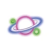 TelForceone Neoninis PLEXI LED PLANET daugiaspalvis FPNE05X"Forever" šviesiai