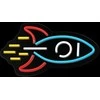 TelForceone Neon PLEXI LED Raketa įvairiaspalvis NNE18 Neolia