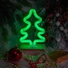 Neon Wood Stand LED Kalėdų Eglutė žalia FLNW03 Forever Light