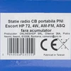 Nešiojama CB radijo stotelė PNI Escort HP 72, 4W, AM-FM, ASQ, Dual Watch, Scan, be baterijos