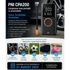 Nešiojamas automobilinis kompresorius su PNI CPA200 baterija 20l/min, 150 PSI, skaitmeninis ekranas, automatinis išsijungimas, dėklas, LED žibintuvėlis, „power bank“ funkcija Li-Ion 1800mAh 20Wh, USB 5V 2A