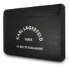 Nešiojamo kompiuterio dėklas 13" Karl Lagerfeld Saffiano Rsg (KLCS133RSGSFBK) juodos spalvos