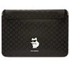 Karl Lagerfeld Dėklas kompiuteriui KLCS16SAKHPCK 16″ juodos spalvos Saffiano Monogram Choupette