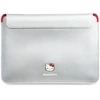 Hello Kitty Dėklas kompiuteriui HKCS14PGHDLMS 14″ sidabro spalvos PU Metal Logo