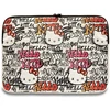Hello Kitty Dėklas kompiuteriui HKCSZPDGPTE 14″ beige Zip PU Tags Graffiti