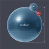 Nesprogst. gimnastikos kamuolys OUTLINER LS3222, Ø75 cm, PVC