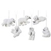 Nežinomas Christmas Tree toy Bear. 8.5 cm. plastikas