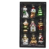 Nežinomas Eglutės žaisliukų rinkinys Decoris Figures, stiklas, 9 vnt.