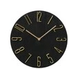 Nežinomas Laikrodis TEMPO 2043987, aukso/juoda, plastikas, D30 cm