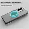 Nillkin Super Frosted PRO Magnetic Back dėklas skirtas OnePlus 15R skaidrus juodos spalvos