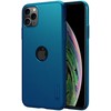 Nillkin Super Frosted Shield - dėklas skirtas Apple iPhone 11 Pro Max su wycięciem na logo Peacock Mėlyna