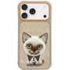Nimmy Big Eyed Pet 2.0 Cat Dėklas Apple iPhone 17 Pro Max rusvai gelsvas