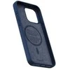 Njord Salmon Leather MagSafe dėklas jūsų Apple iPhone 15 Pro Max, mėlynas