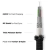 Nomad Kevlar kabelis, USB-C į USB-C, 0,3 m, karbido