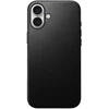 Dėklas Nomad Modern Leather case, juodas - iPhone 16 Plus