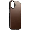 Nomad modernus odinis dėklas, rudas – iPhone 16