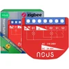 Nous Išmani relė / jungiklis su sauso kontakto jungtimis, 2 kanalų, su galios matavimu ZigBee 2MQTT, TUYA