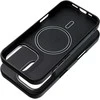 OEM dėklas, skirtas iPhone 16, Carbon Elite Mag Cover, suderinamas su MagSafe juodas