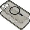 Oem CLEAR MAG COVER dėklas suderinamas su MagSafe skirtas Samsung Galaxy S25 juodos spalvos
