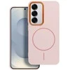 Oem FRAME MAG COVER dėklas suderinamas su MagSafe skirtas Samsung Galaxy A16 powder rožinės spalvos