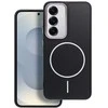 Oem FRAME MAG COVER dėklas suderinamas su MagSafe skirtas Samsung Galaxy S25 Ultra juodos spalvos