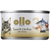 OLLO Cat nr 3 Tuna & vištiena with shrimp in broth – šlapias kačių maistas – 70g