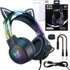ONIKUMA X15 PRO žaidimų ausinės Cat (juoda)