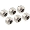 Optimus Hardtube jungiamosios detalės, 12 mm, 6 vnt. pakuotėje su įrankiu – matinio nikelio spalvos