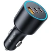Orico HyperDrive 165W USB-A + 2x USB-C automobilinis įkroviklis – juodos spalvos