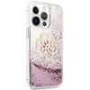 Original Apple iPhone 13 Pro Max Guess Hardcase 4G Big Liquid Glitter (GUHCP13XLG4GPI) dėklas telefonui rožinės spalvos