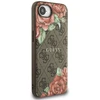 Guess 4G Flowers Print MagSafe dėklas iPhone 16e - ruda
