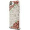 Guess 4G Flowers Print MagSafe iPhone 16e Dėklas - Rožinė