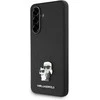 Originalus Dėklas Karl Lagerfeld Saffiano w/ K&C Metal Logo skirtas Samsung Galaxy A56 juodos spalvos
