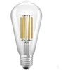 Osram LED LEMPUTĖ, ST64, E27, 4W, 830, 840LM, FILAMENTINĖ, ULTRA