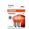 OSRAM Automobilinės lemputės 21W 12V BAU15S (geltona) 2vnt