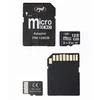 Pakuotė 2 vienetai PNI MicroSD atminties kortelė PNI 128GB MicroSD atminties kortelė Class 10, 80 Mb/s, V30 su pridedamais SD adapteriais