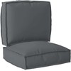 Pallet pagalvių rinkinys 2 pcs Antracitas Oksfordo audinys