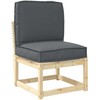 Pallet pagalvių rinkinys 2 pcs Antracitas Oksfordo audinys