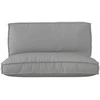 Pallet pagalvių rinkinys 2 pcs Pilka Oksfordo audinys