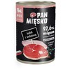 PAN MIĘSKO Kalakutas su jautiena – šlapias pašaras šunims – 400g
