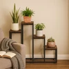 Pastatomas gėlių stovas dekoracijoms, 4 lentynos, Loft stiliaus, ModernHome